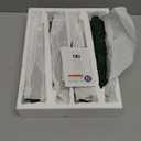 4 Pcs Christmas Tree-Shaped Flameless Taper Candles with Remote and Timer, 9.8'' Real Wax LED Window Candlesticks, 3D Flame Wick Battery Operated Christmas Tree Candles for Holiday Decoration (Green)