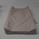 Blissful Diary Vegan Leather Baby Changing Pad with Waterproof & Wipe-Clean PU Cover, Standard Size Cozy Diaper Changing Pad for Dresser and Table, Taupe