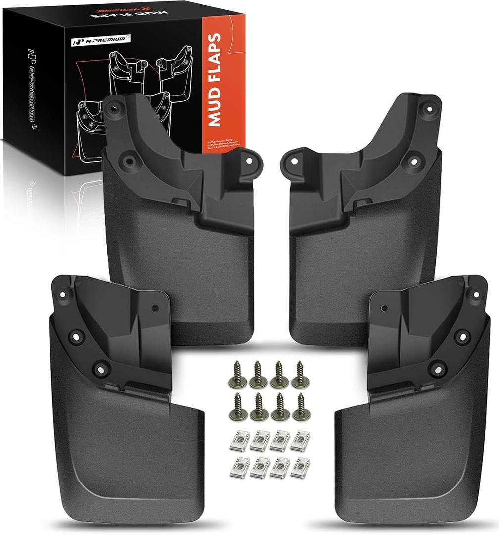 A-Premium Mud Flaps for Toyota Tacoma 2016-2023, No Drilling Required Splash Guards with Hardware Accessories, 4 Pack Front and Rear Mud Guards (Doesn't Fit SR Model)