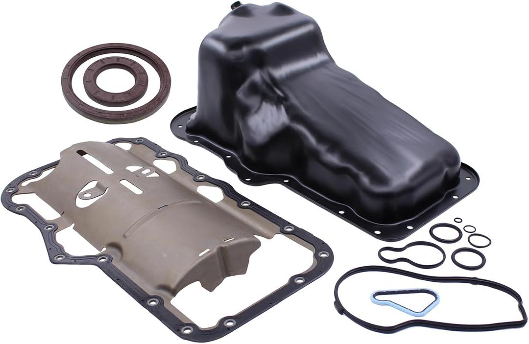 MOTOKU Engine Oil Pan with Gasket Seal O Ring for Dodge Dakota 3.7 2004-2005, Nitro 3.7 2007-2011, Ram 1500 3.7 2002-2010, Jeep Liberty 3.7 2002-2012, Ram 2500 and 3500 5.9 2003-2004