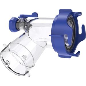 DUMPMAN RV Tank Rinser, Must Have Sewer Adapter for RV Sanitation, Transparent Sewer Tank Adapter with Built-in Gasket