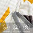 Fleece Bed Blankets Queen Size - Soft Lightweight Plush Fuzzy Cozy Luxury Blanket Microfiber Throw for Couch Bed,All-Season Breathable,80x90 Inches (Triangle)