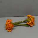 Ling's Moment Ranunculus Artificial Flower, Faux Silk Mini Ranunculus Flowers for DIY Bouquet, Bulk Fake Wedding Filler Flowers for Centerpieces Arrangements Bridal Shower Decorations, Citrus Orange