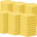 Avalon Towels Bar Towels (Pack of 60) Size 14x17 Inches – 100% Cotton, Absorbent and Reusable Cleaning Rags, Multipurpose Cleaning Towels, Terry Cloth Rags, Durable Shop Rags (Yellow)