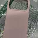 GONEZ Magnetic for iPhone 17 Pro Case, Compatible with MagSafe, [Screen Protector + Camera Lens Protector], Liquid Silicone Anti-Scratch Shockproof Protective Phone Case 6.3 inch, Pastel Pink