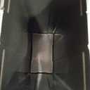 BINO Stainless Steel 1.3 Gallon / 5 Liter Rectangle Step Trash Can, Brushed Steel