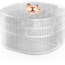 Sunkaioo Earring Organizer,Stackable 3-Layers Clear Jewelry Box with Lid,Stud Earring Organizer for Women Girls,Earring Box Display Holder for Earrings Ring Studs Bracelet Necklace Crafts (Clear)