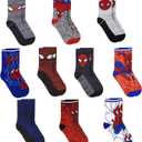 Marvel Spiderman Boys Socks - 10-Pack Decorative Toddler Socks with Amazing Legends Design (4-7 Years, Assorted)