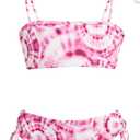 Kanu Surf Girls' Groovy Beach Sport Bandeau Bikini 2-Piece Swimsuit (10)