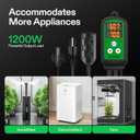 VIVOSUN Humidity Controller, 1200W Dual-Stage Outlet, Pre-Wired Digital Humidistat with Dual LED Displays for Humidifier/Dehumidifier/Fan, Ideal for Greenhouse, Grow Tent, Home-Brewing, Mushroom