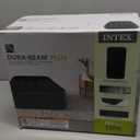 Intex Raised Airbed Mattress with Built-in Pump, Dura-Beam Plus Pillow, Twin - Portable Inflatable Luxury Blow-Up Bed for Adults, Camping, Guests