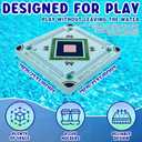 Large Pool Mahjong Table Floating Hot Tub Float Board for Mahjong Card Games Swimming Pool Dominoes Poker Adults Pools Game Tray for Summer Party Indoor Outdoor(Playful), Size: 29 x 29 x 2 Inch