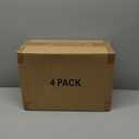 YFXCVSL 4 Tier Plastic Storage Bins with Lid 24QT, Stackable Storage Containers with Wheels, Folding Storage Boxes, Collapsible Storage Bins, Closet Organizers and Storage for Living Room,Office,Dorm