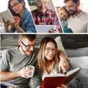 Blue Light Blocking Reading Glasses Men Large Wide Oversized Square Computer Readers Glasses for Big Head/Large Face