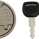 Scooter Gas Cap, Universal Gas Tank Lock Cap with 2 Keys, Gas Fuel Tank Cap Lock Tank Cap Replacement for GY6 Scooter Motorcycle