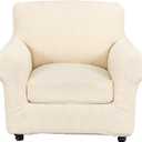 2 Piece Chair Covers Printed Sofa Covers Couch Covers Washable Armchair Sofa Couch Slipcover Furniture Protector with Elastic Bottom for Living Room (Armchair, 66), Small