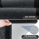 Machine Washable Kitchen Rug 24" x 70", Non-Slip Kitchen Mat for Floor, Absorbent Entrance Runner Rug for Bedroom, Hallway, Bathroom, Door (Roll Packing)