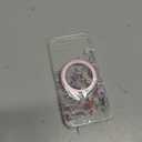 Loheckle for iPhone 17e/16e Case with Stand- Compatible with MagSafe Women Girls Cute Clear Girly Aesthetic Unique Design Soft TPU Magnetic Ring Phone Cover for Apple 17e/16e, Purple Flower