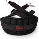 THEFITGUY Ultimate Belt for Belt Squats, Rack Attachment and Squat Machine, Structured Back Support, Stays Low During Down Movement, Padded Hip & Thigh Area, Buckle Strap - No Sliding Down, Heavy Duty