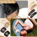 8 Pcs Flat Hair Clips for Women, 2 Styles Large Flat Claw Clips for Women, Strong Hold Non-slip French Hair Clips for Thick Thin Hair, Neutral Color