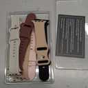 6 Pack Sport Bands Compatible with Apple Watch Band 44mm 45mm 49mm 46mm,Silicone Waterproof Strap for iWatch Apple Watch Series 11 10 9 Ultra 8 7 6 5 4 3 2 1 SE Women Men (Starlight/Pink Sand/Milk Tea/White/Smoke Violet/Black)