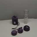 bella 6 Pcs Portable Rocket Blender, Juicer & Smoothie Maker, Press & Twist Design, EverGood & BPA Free Dishwasher Safe Parts, 4 Tip Stainless Steel Blade, Cord Wrap, 240 Watt Motor, Plum (1.7 Cup)