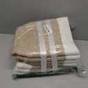 Storage Baskets for Organizing, 4 Pack Baskets for Shelves, Decorative Storage Bins for Shelves, Cotton Rope Storage Basket with Handles, Woven Basket for Storage, 13''Lx8.7''Wx7.9''H, White & Brown