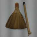 Natural Whisk Sweeping Hand Handle Broom - Vietnamese Straw Soft Broom for Cleaning Dustpan Indoor - Outdoor - Decorative Brooms - Wooden Handle - 9.84'' Width, 27.55" Length