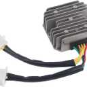 6-Wire Voltage Regulator Rectifier for GY6 125/150/250cc Scooter ATV Moped, 11 Pole Stator Heat Sink Fins
