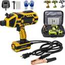 Portable Welding Machine Handheld, 6 Gears 20-120a Electric Hand Held Welder, 110v Mquina De Soldar Tools, Handheld Welder Gun Portable Welding Machine for 3/32-1/8 Welding Rods (Yellow)