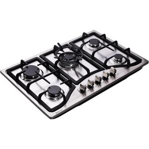 30 Inch Dual Fuel Sealed 5 Burner Stainless Steel Gas Cooktop Drop-In Gas Hob DK257-A10