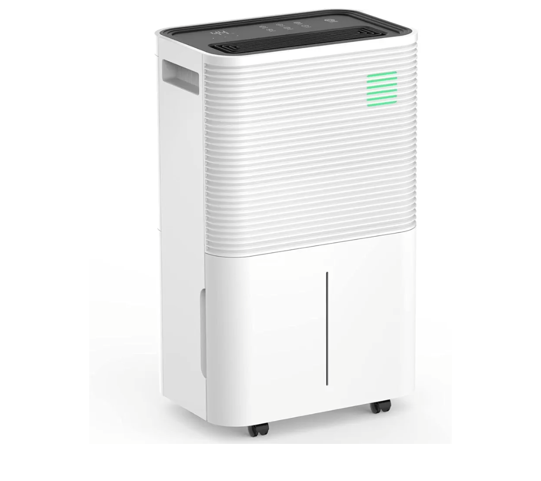 ZAFRO 45 Pints Dehumidifier for Home/Basement/Large Room with Drain Hose, Dehumidifiers with Auto or Manual Drainage, 3 Working Modes/Auto Defrost/Dry Clothes Function/12H Timer, White
