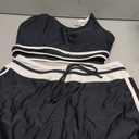 Blooming Jelly Women's High Waisted Bikini Sets Sporty Two Piece Bathing Suits Color Block Swim Skirt Swim Suits 2025 (Large, Black)