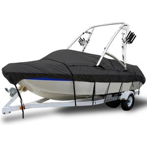 EliteShield Boat Cover for Ski & Wakeboard Tower, 600D Trailerable 22-24 ft