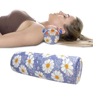wxmbdzq Neck Roll Pillow for Sleeping, Ergonomic Cylinder Tube Pillows for Cervical Spine and Neck Support, Versatile Roll Pillow for Bed, Office, and Travel, Memory Foam Bolster with Washable Cover