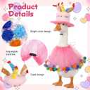 Happy Birthday Porch Goose Outfits, 17" 23" Goose Clothes Hat Tutu | Collar