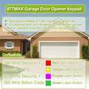877MAX Keypad with 2 Pack 893MAX Remote, Fit for Liftmaster/Chamberlain Garage Door Openers, Keypad Replace 878MAX 376LM 377LM 877LM 977LM, Remote Replace 893LM G953EV-P2 371LM 373LM 971LM 973LM