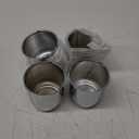 RTRHINOTUNING 3.27" Hub 3.54" H Push Through Center Caps Chrome for 3.27in Trailers Trucks Wheel Centre Bore 4pcs Wheel Center Caps