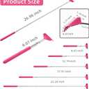 Kuvvfe 2 Pack Portable Extendable Back Scratcher, Stainless Steel Telescoping Back Scratcher with Beautiful Present Packaging(Pink Red)