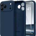 Magnetic for iPhone 17 Pro Max Case, Compatible with MagSafe, [Full Camera Protection][Screen Protector] Silicone Shockproof Protective Phone Case for iPhone 17 Pro Max 6.9", Cobalt Blue