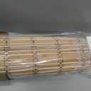 SEEYE Cordless Bamboo Blinds Shades, Light Filtering Bamboo Roller Shades Natural Roman Blind Shade, Roll Up Blind for Windows, Easy to Install for Door, Bedroom, 34.5" W x 64" H,Natural