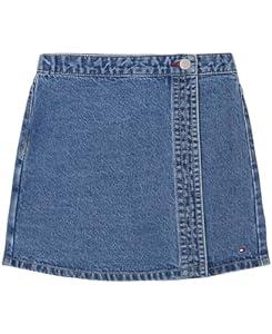 Tommy Hilfiger Girls' Pull-On Denim Skirt, Dekalb Wrap, 16