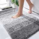 Amazon.com: OLANLY Bathroom Rugs Mat 30x20, Extra Soft Absorbent Microfiber Bath Rugs, Rubber Backing, Quick Dry, Machine Washable Bath Mats for Bathroom Floor, Tub and Shower, Home Decor Accessories, Grey : Home & Kitchen
