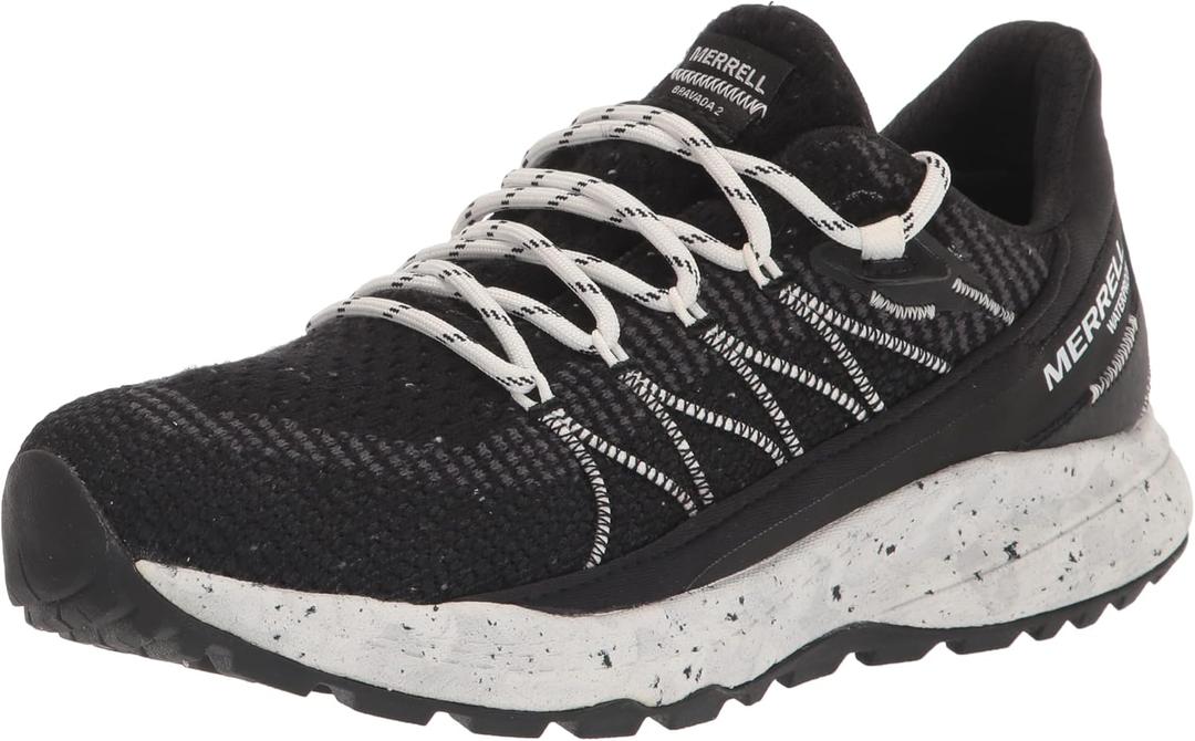 Merrell Womens Bravada 2 WaterproofSneaker (8.5, Black/White)