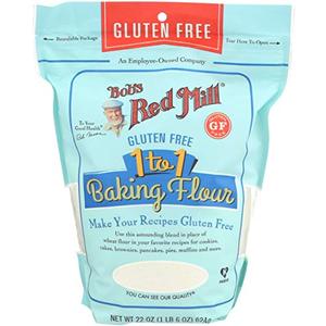 Bob's Red Mill Gluten Free 1 to 1 Baking Flour, 22oz (Pack of 4) - Non GMO, Vegan, Kosher, BBD 05/27/2027