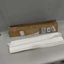 LazBlinds No Drill TDBU Roman Shades, Blackout - White, 21" W x 72" H