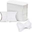 Kegeeei 200 Pack 5.2 x 3 Inches White Pillow Gift Boxes with Ribbon, Elegant Paper Favor Boxes for Wedding, Birthday, Baby Shower & Holiday Party Favors