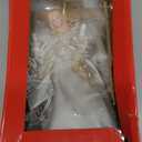 Kurt Adler 10-Light 9-Inch Ivory and Gold Angel Treetop