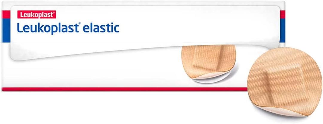 Leukoplast Elastic Fabric Adhesive Latex Free Bandages Round Spot 0.875" Round (100 in Box)