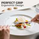 MIAMIO  Cutlery Set Stainless Steel for 6 People / 36-Piece Flatware Set  Includes Knives, Forks, Spoons  Dishwasher Safe (Silver)